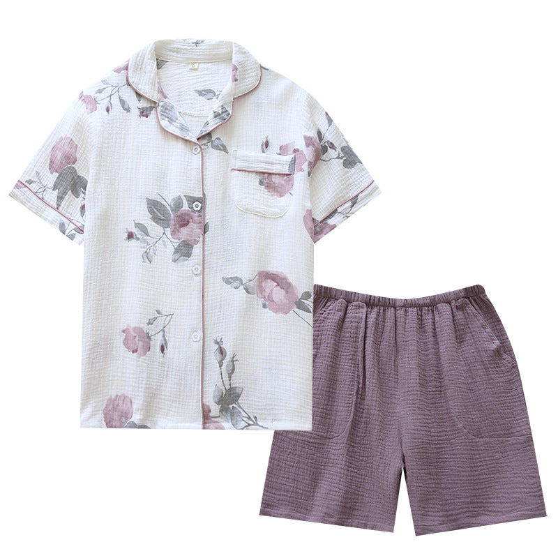 Women’s Breathable Cotton Crepe Pajama Set