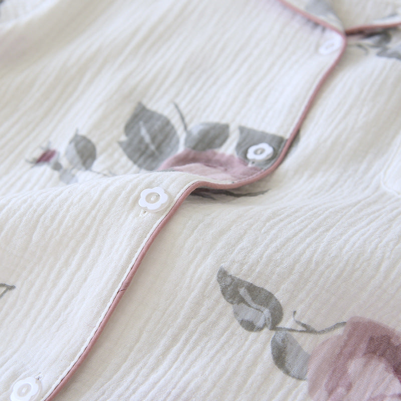 Women’s Breathable Cotton Crepe Pajama Set