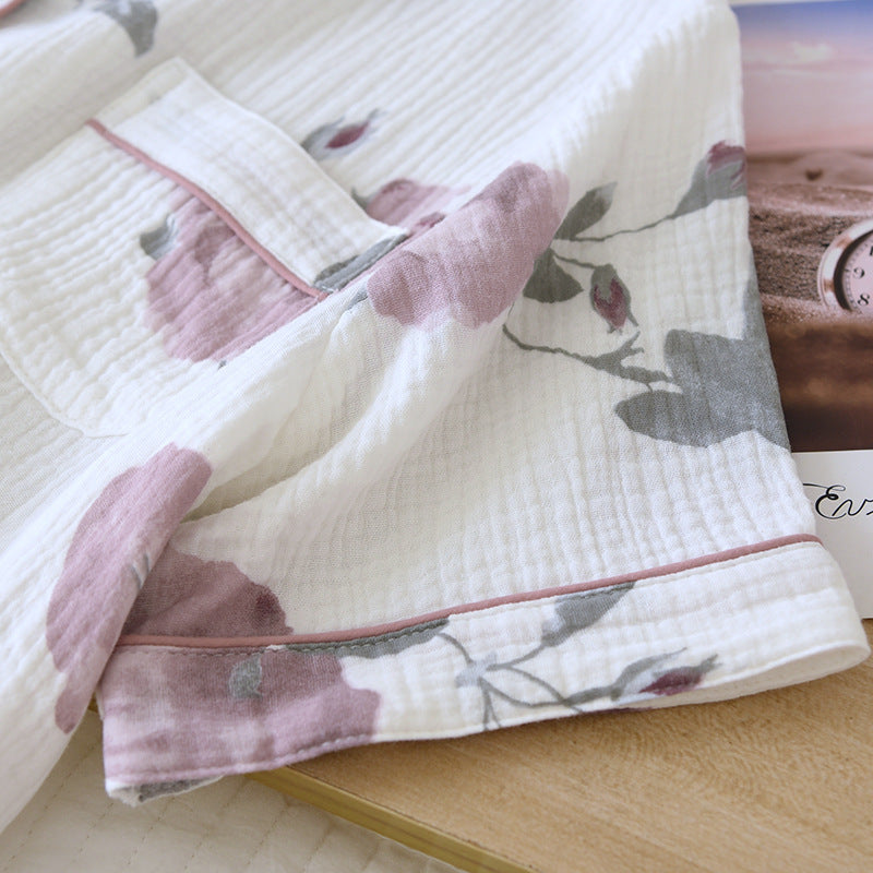 Women’s Breathable Cotton Crepe Pajama Set