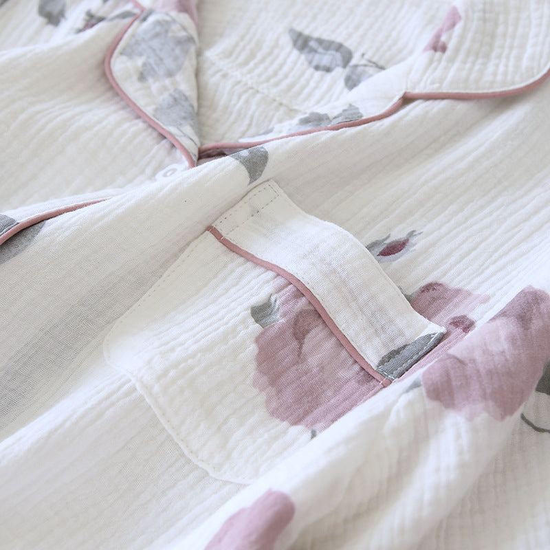 Women’s Breathable Cotton Crepe Pajama Set