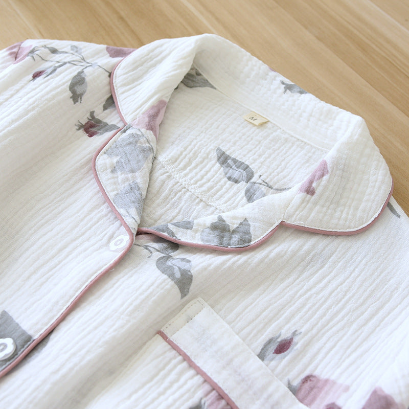 Women’s Breathable Cotton Crepe Pajama Set