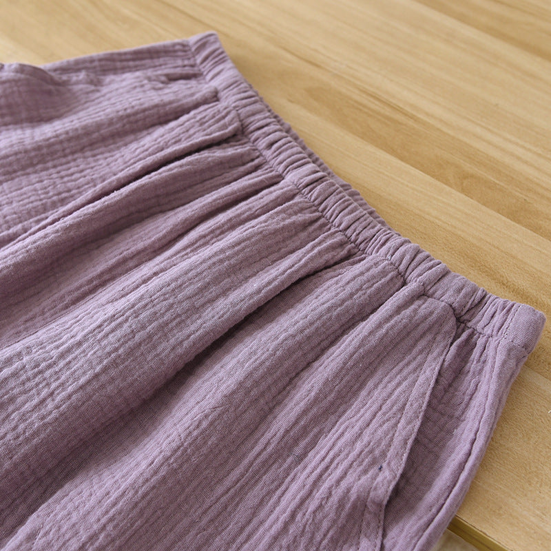 Women’s Breathable Cotton Crepe Pajama Set