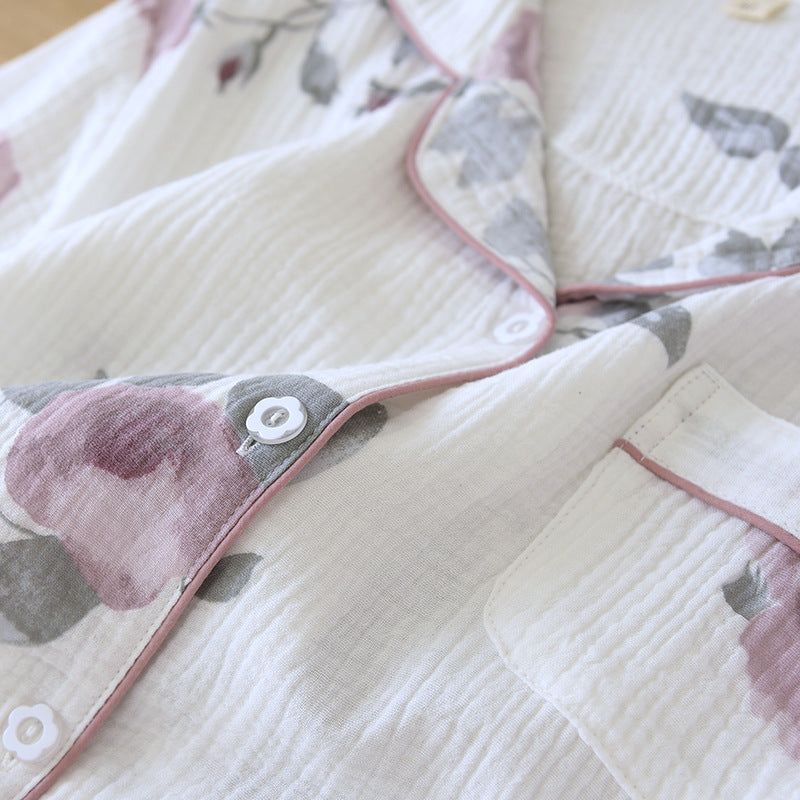 Women’s Breathable Cotton Crepe Pajama Set