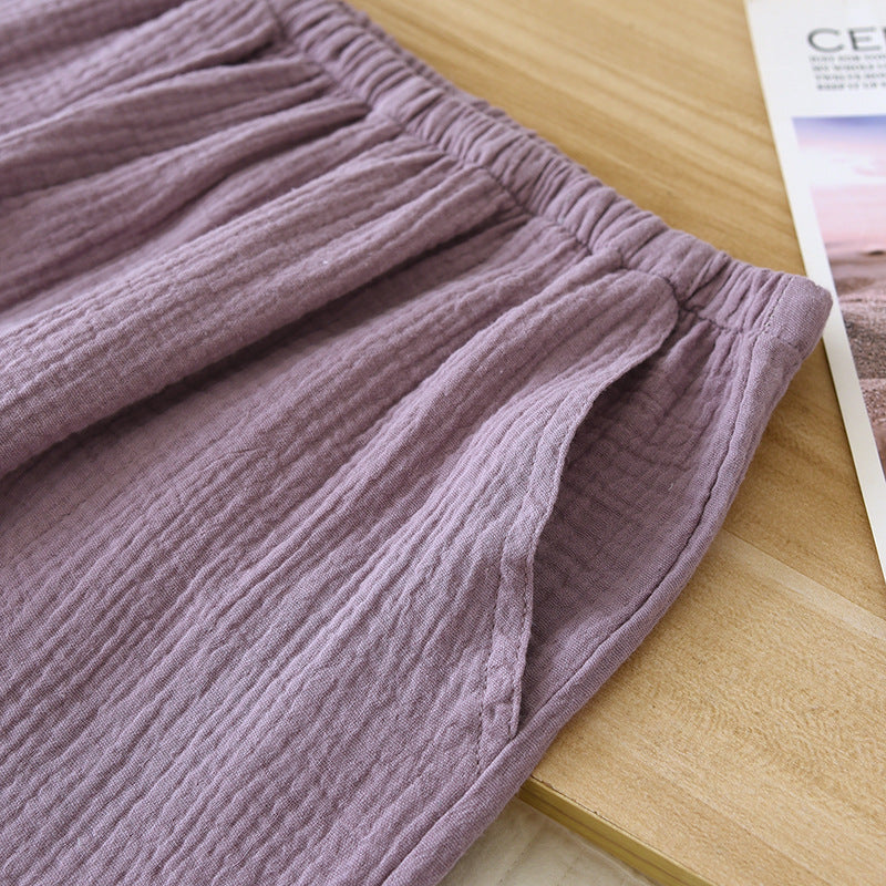 Women’s Breathable Cotton Crepe Pajama Set