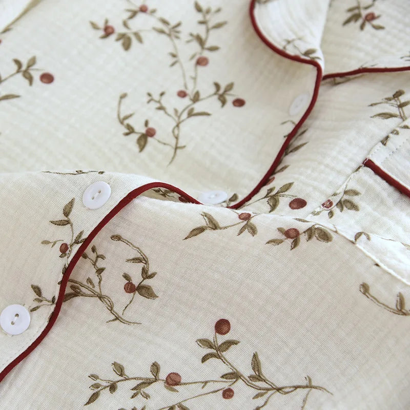 Women’s Soft Cotton Crepe Pajama Set