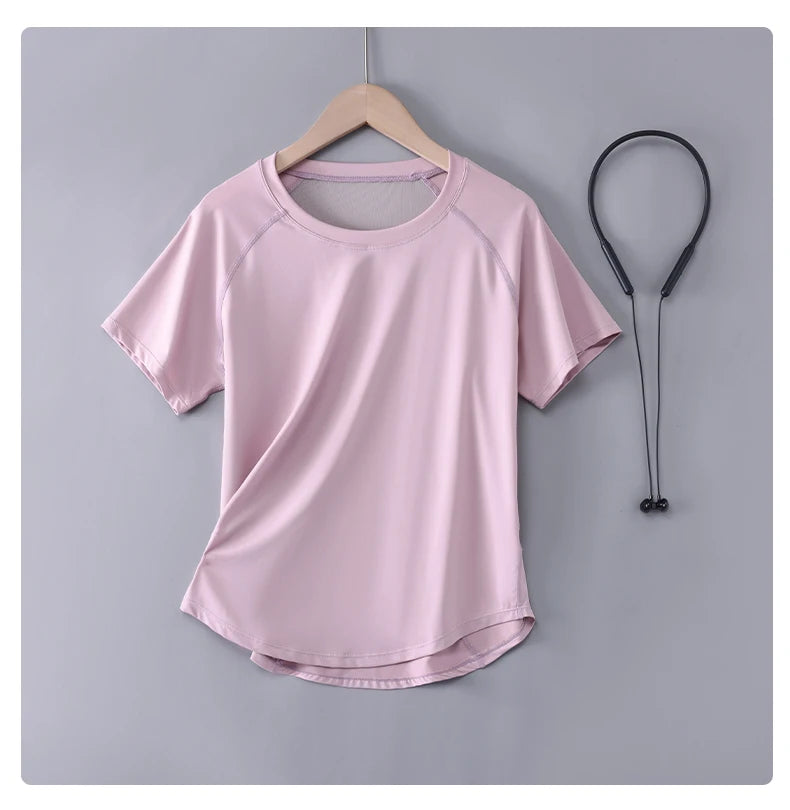 Quick Dry Sports T Shirt Loose Fit Summer Training Top