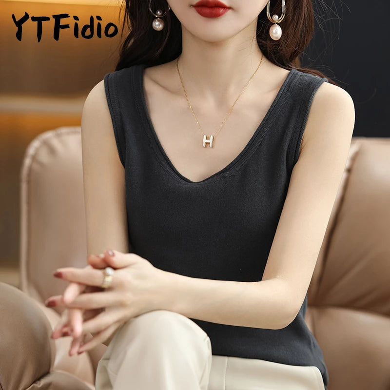 Cotton Sleeveless Tank Top