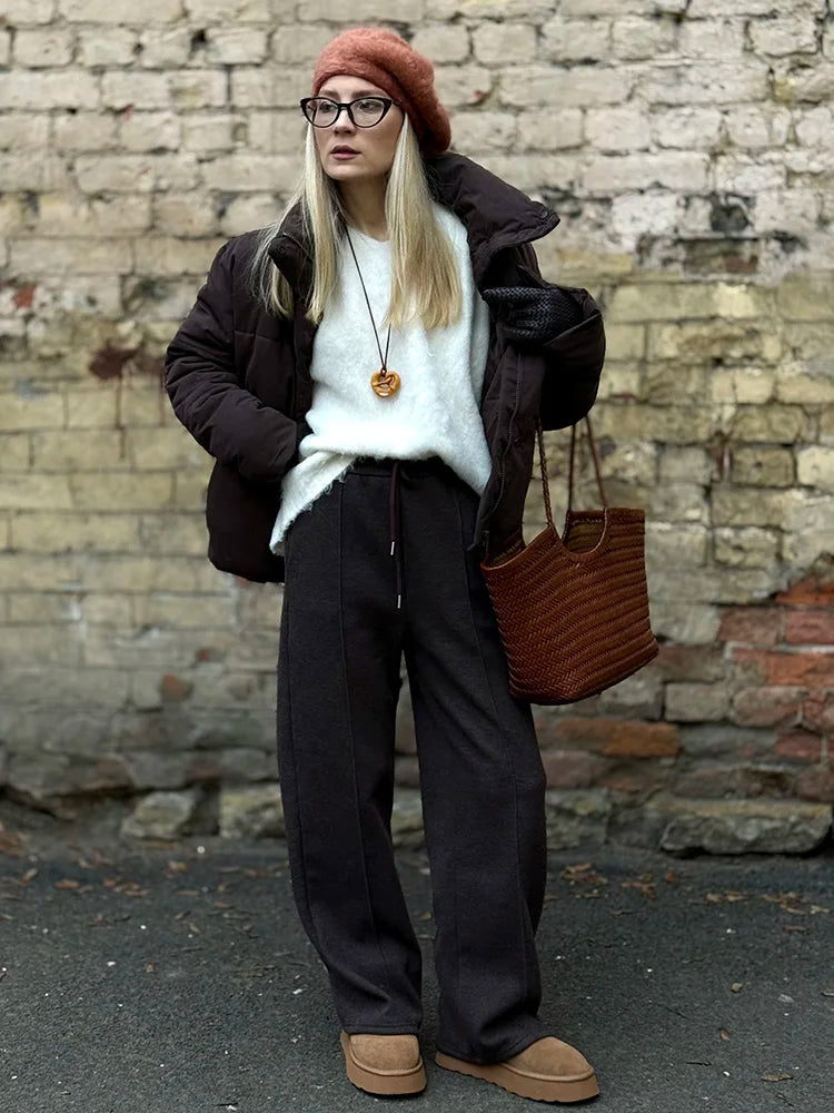 High Waist Wide-Leg Trousers