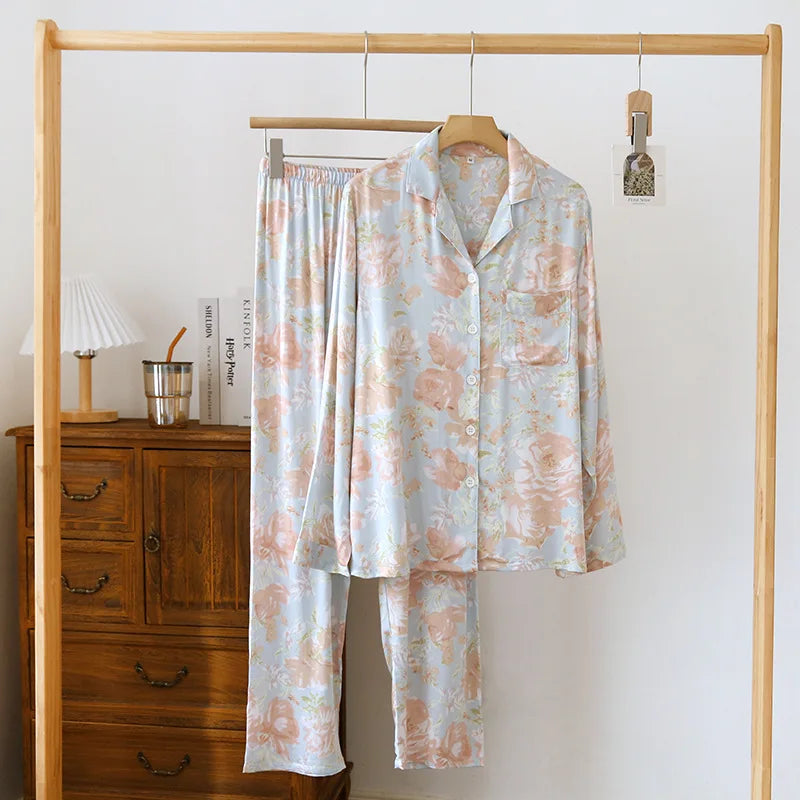 Women’s Cotton-Silk Pajama Set