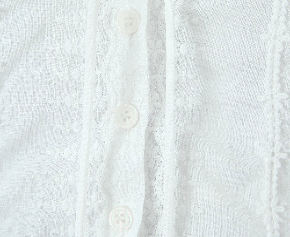 Floral Lace Spliced V-Neck Backless Tee