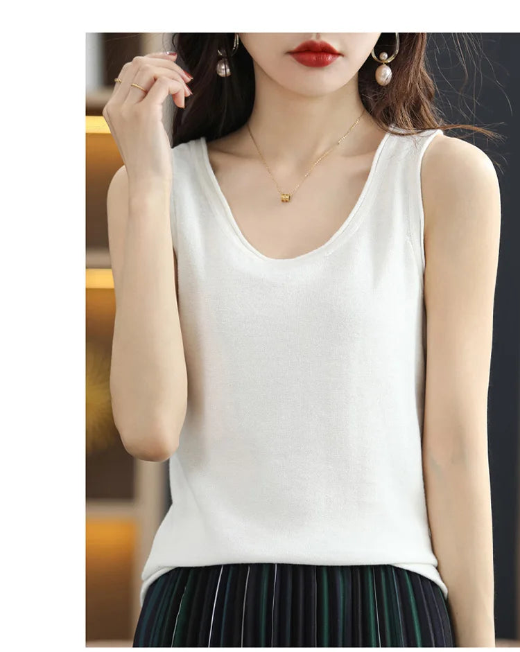 Cotton Sleeveless Tank Top