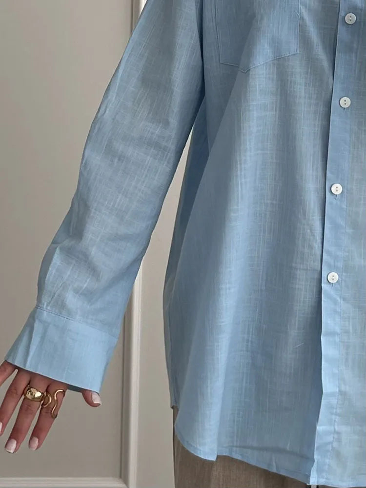 Oversized Cotton-Linen Shirt