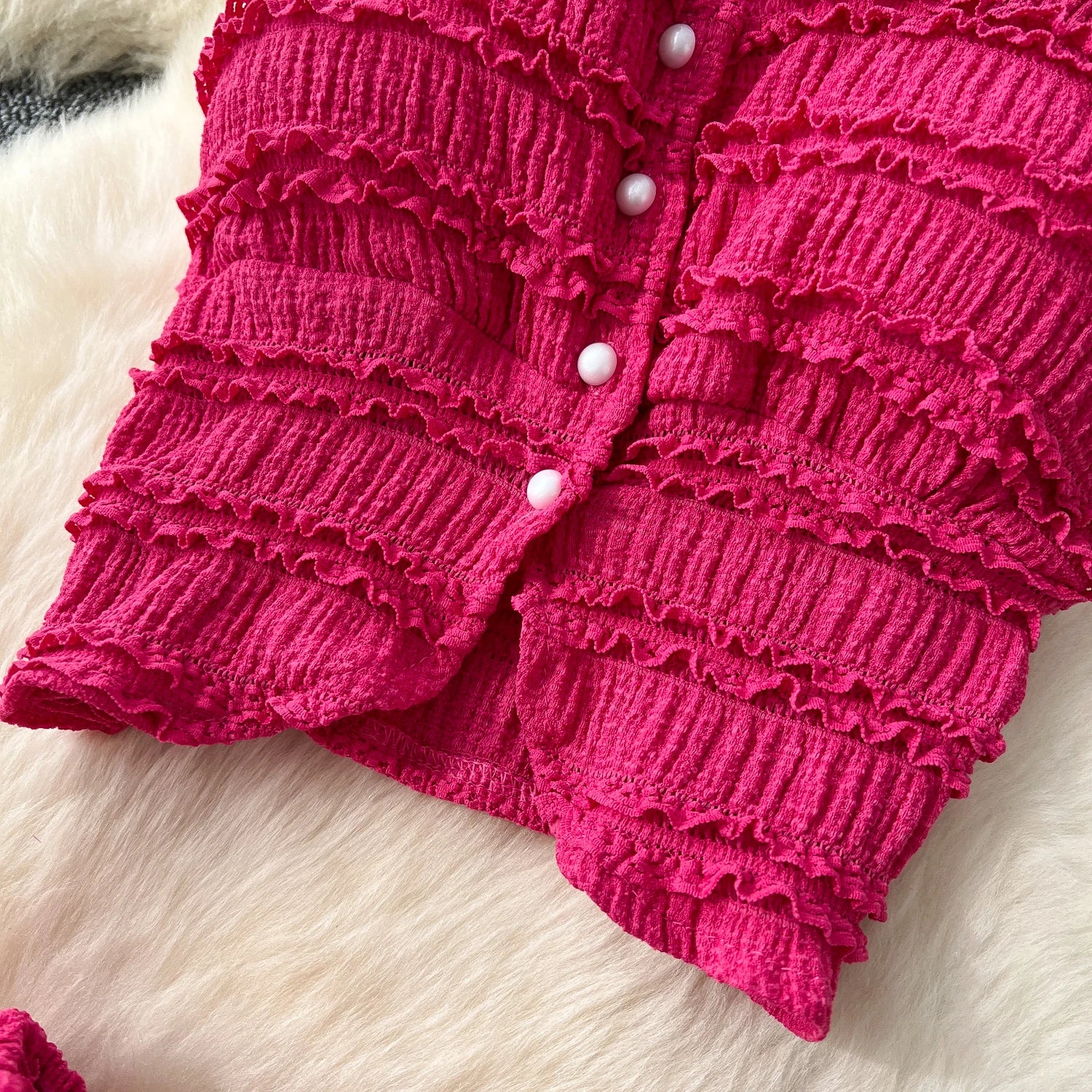 Women’s Casual Beach Two-Piece Set – Button-Front Camisole & A-Line Skirt