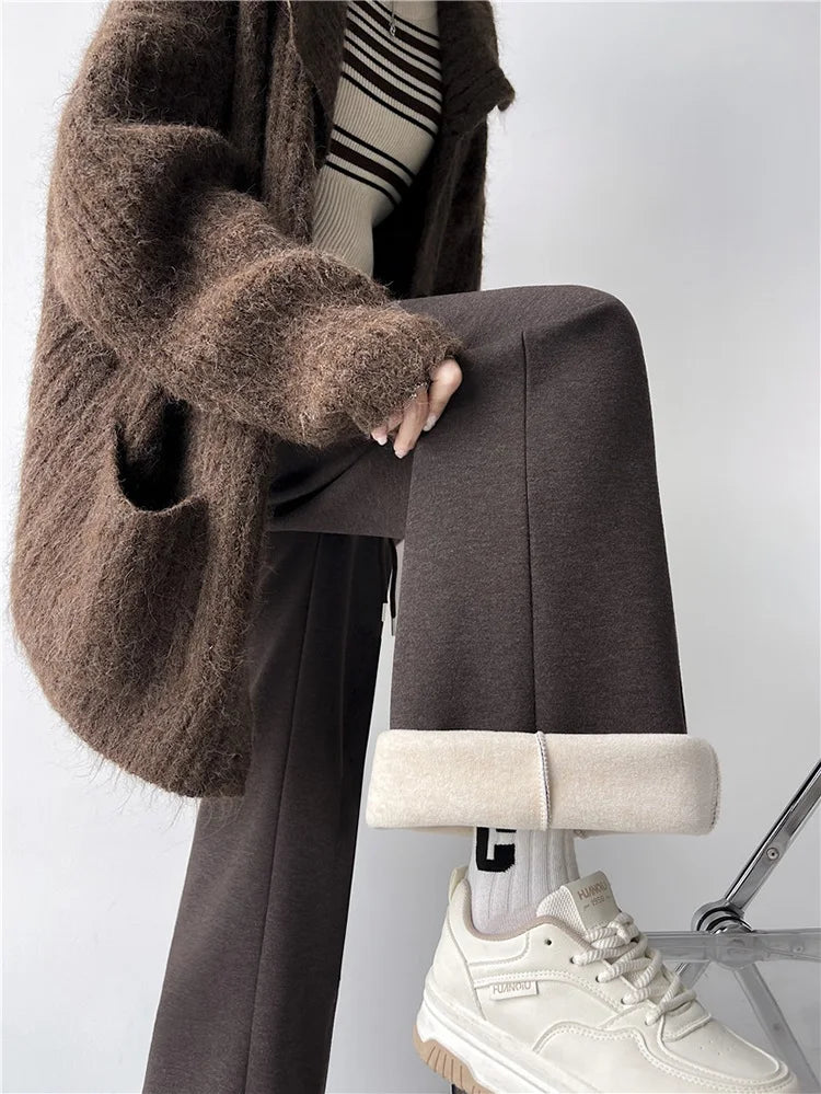 High Waist Wide-Leg Trousers