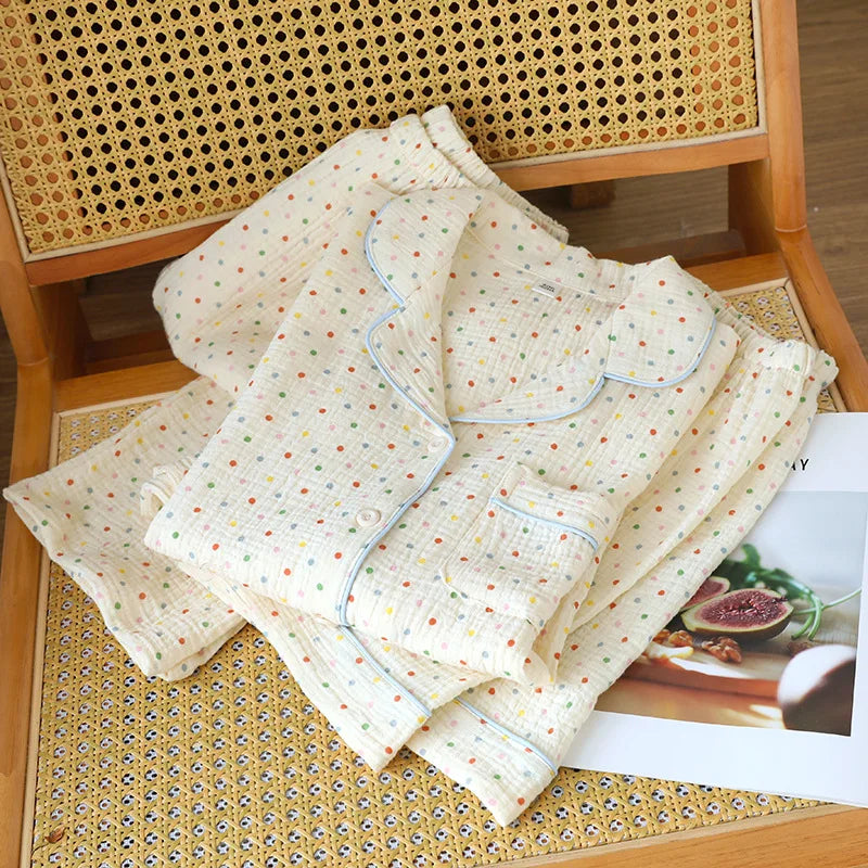 Women’s Cotton Crepe 3-Piece Pajama Set