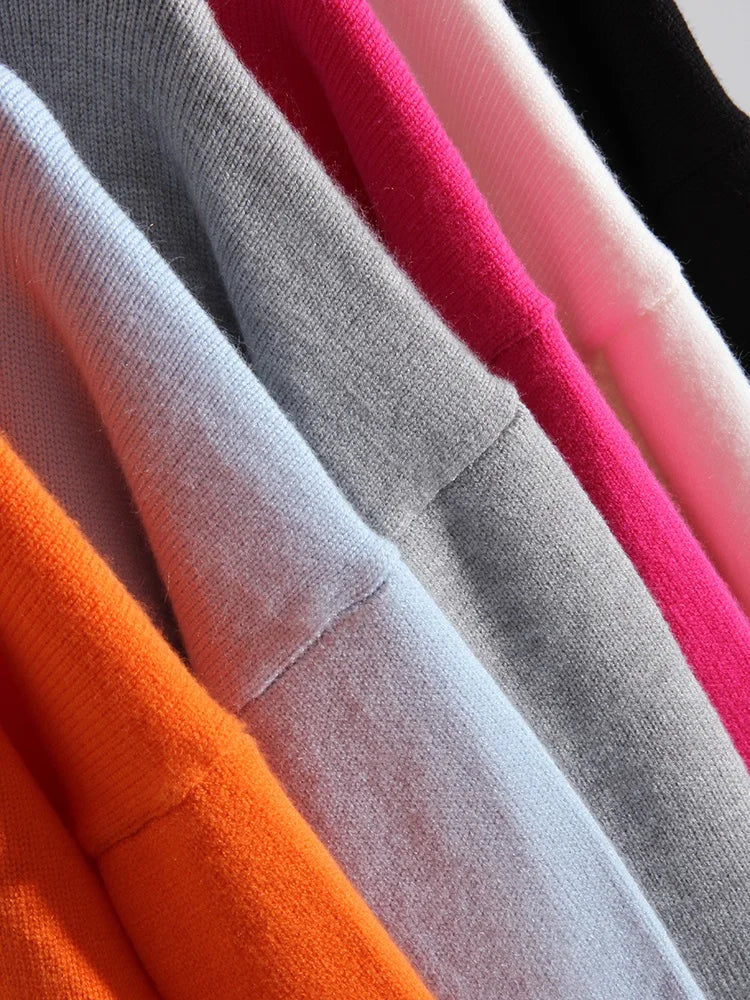 Loose Turtleneck Knit Sweater