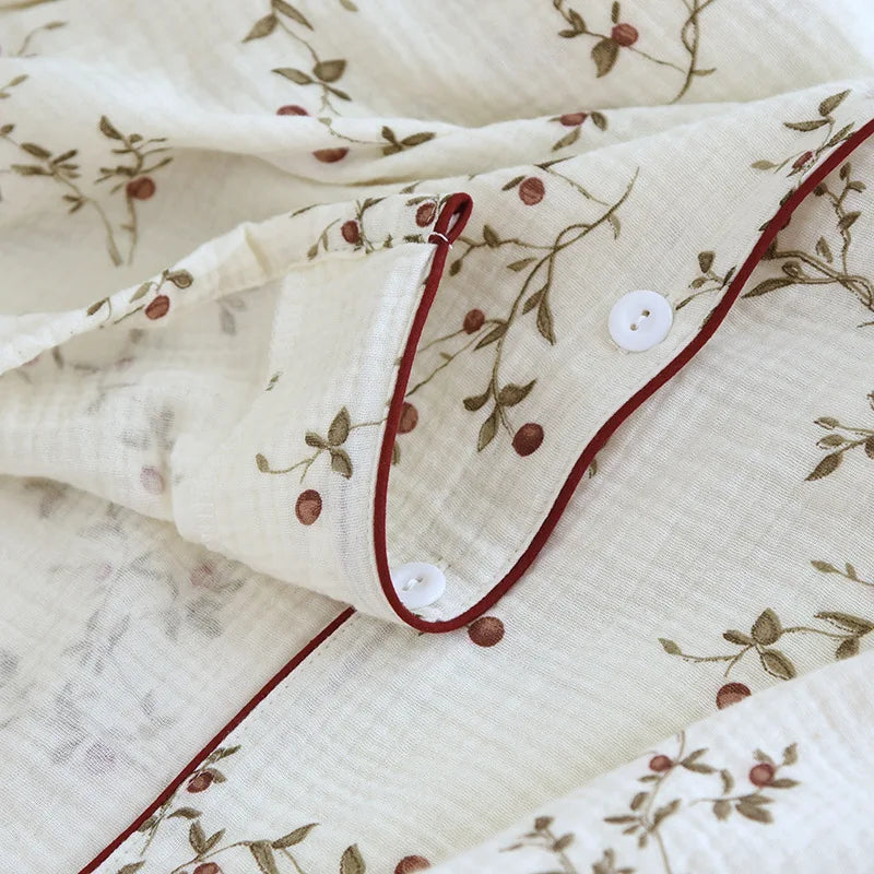 Women’s Soft Cotton Crepe Pajama Set