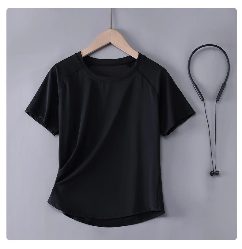 Quick Dry Sports T Shirt Loose Fit Summer Training Top