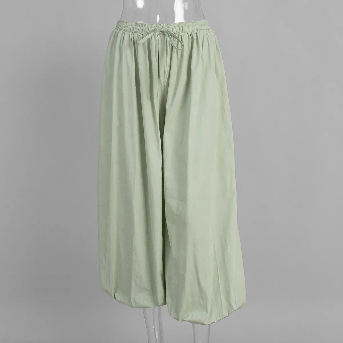 High Waist Wide-Leg Patchwork