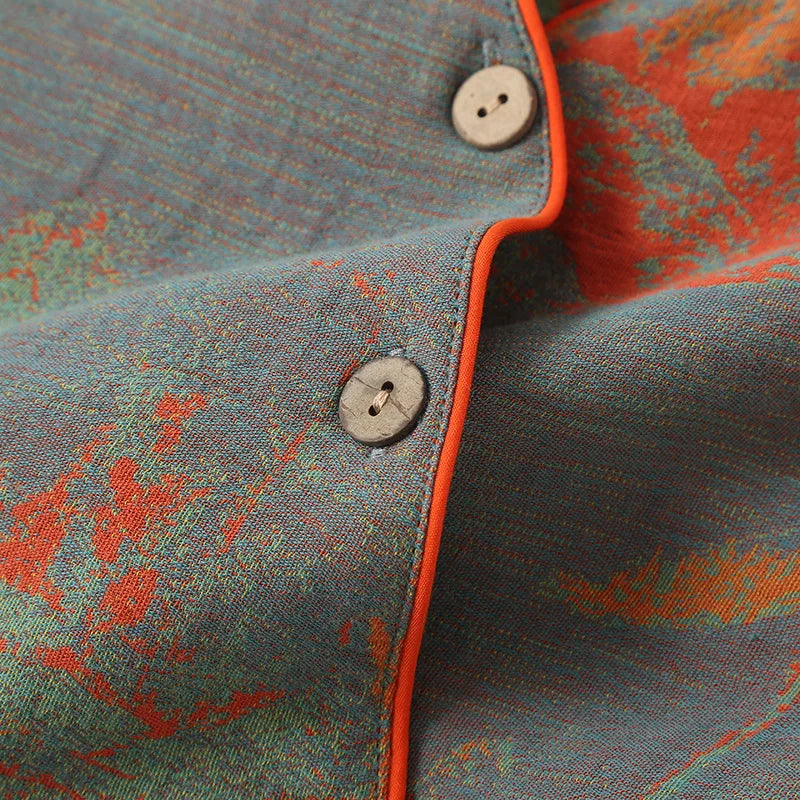 Women’s 100% Cotton Jacquard Pajama Set