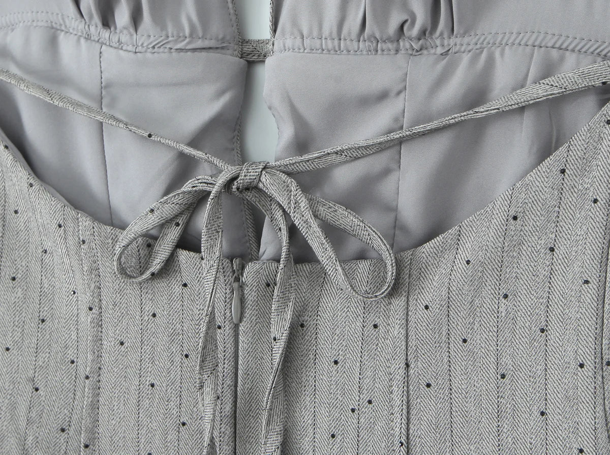 Backless Halter A-Line Mini Dress