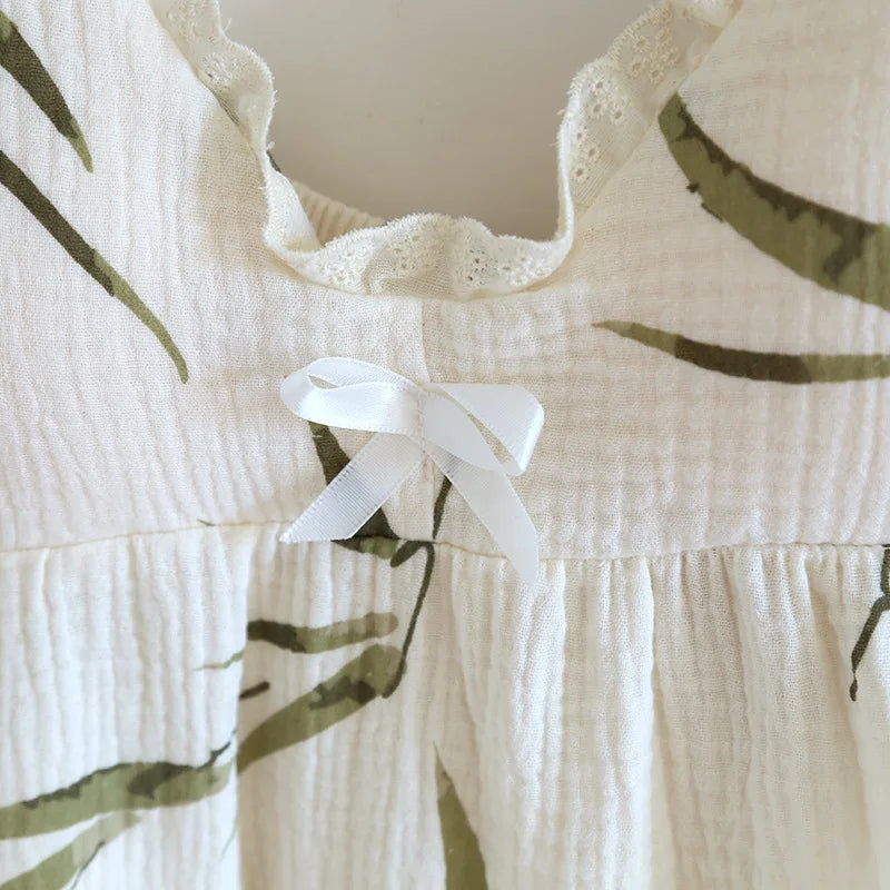 Women’s Pure Cotton Crepe Pajama Set