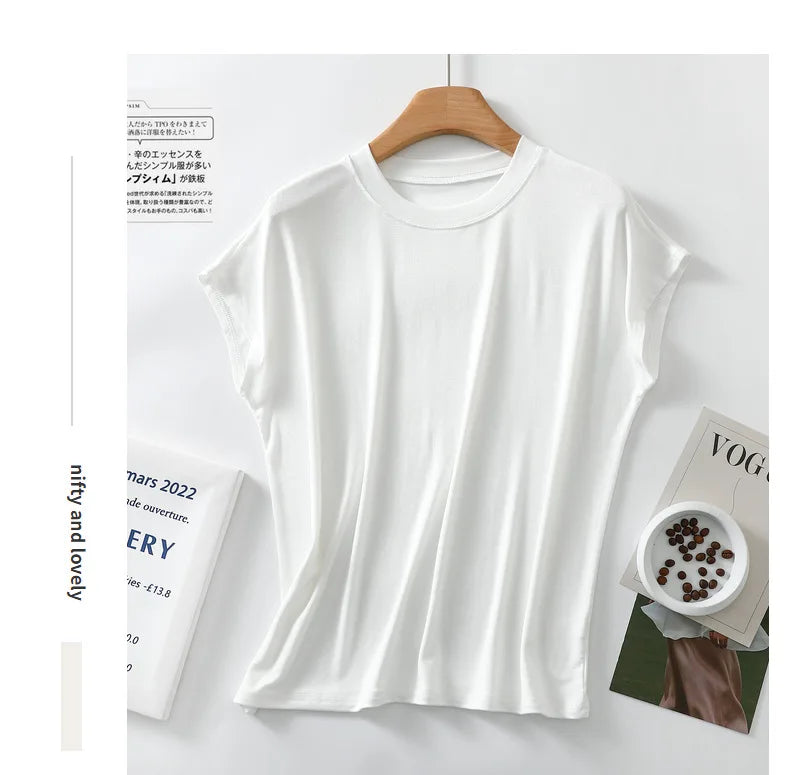 Women’s Pure Cotton Short Sleeve Sleep Top