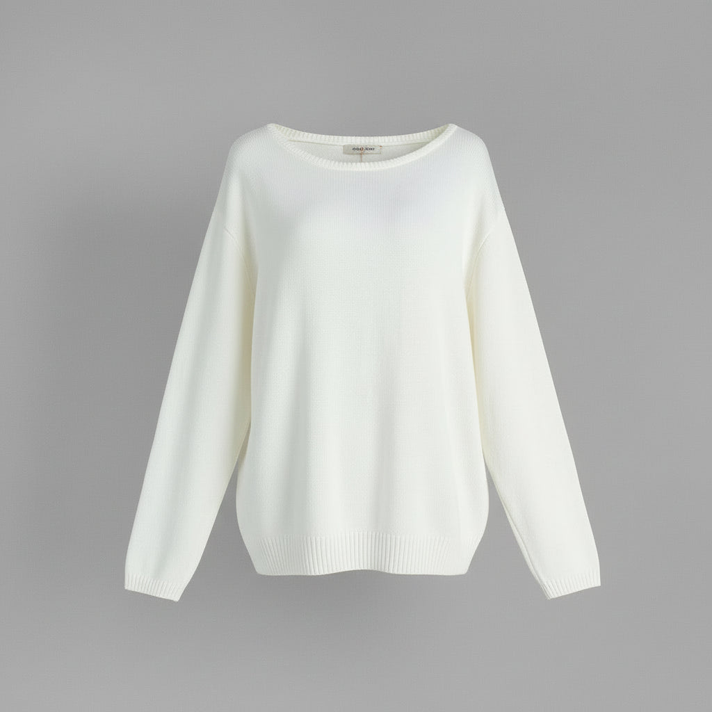 Backless Loose Knit Sweater