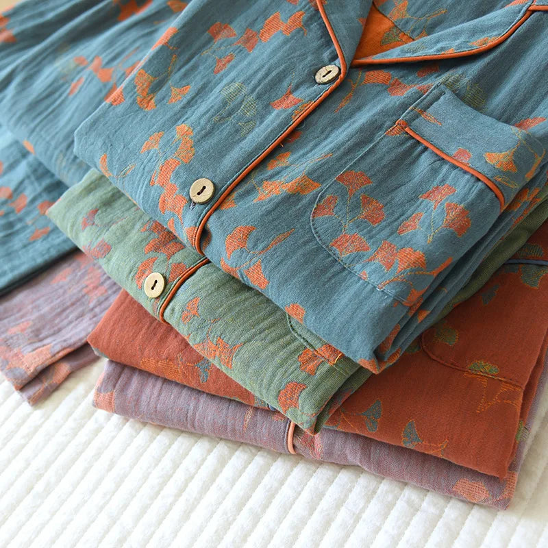 Women’s Cotton Jacquard Pajama Set