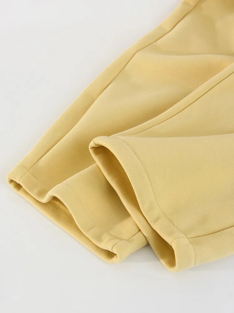 Wide-Leg Fleece Sweatpants