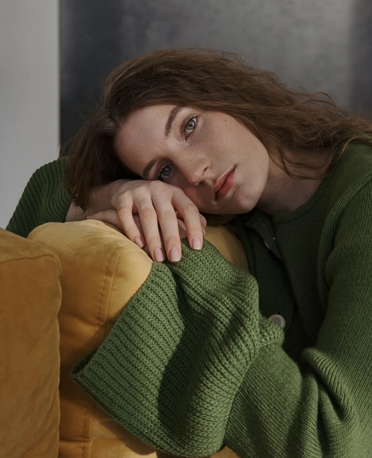 Ribbed Patchwork Knit Cardigan