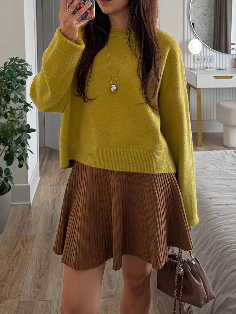 Knit Sweater & Mini Skirt Co-Ord