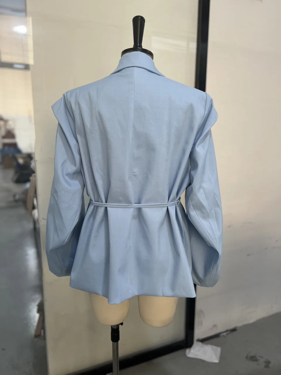 Lace-Up Lapel Suit Jacket