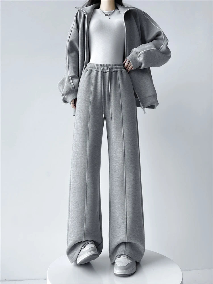 High Waist Wide-Leg Trousers