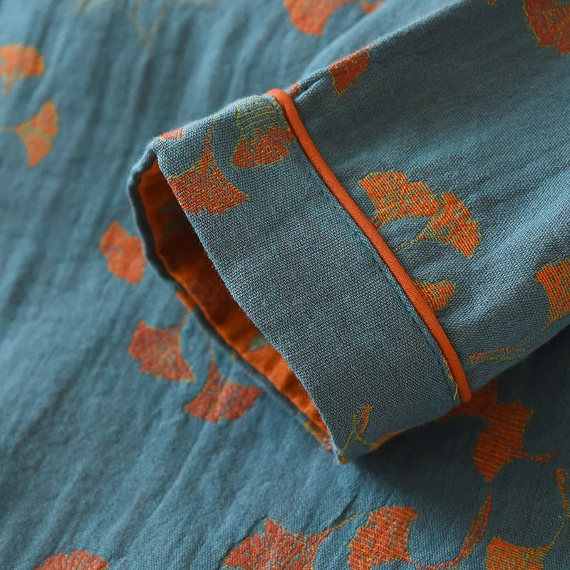 Women’s Cotton Jacquard Pajama Set