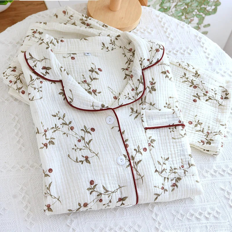 Women’s Soft Cotton Crepe Pajama Set