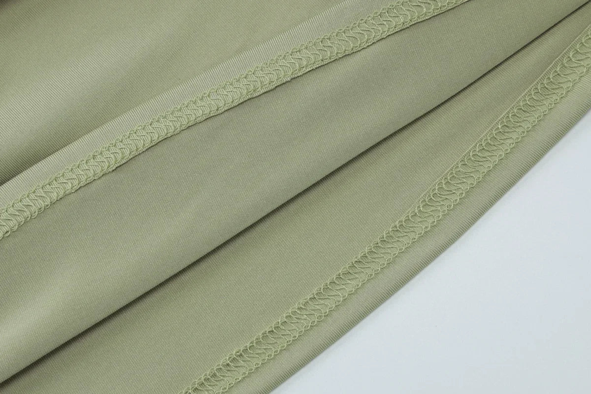 One-Shoulder Slim Fit Short-Sleeve Top