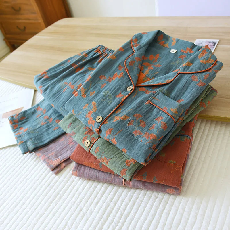 Women’s Cotton Jacquard Pajama Set