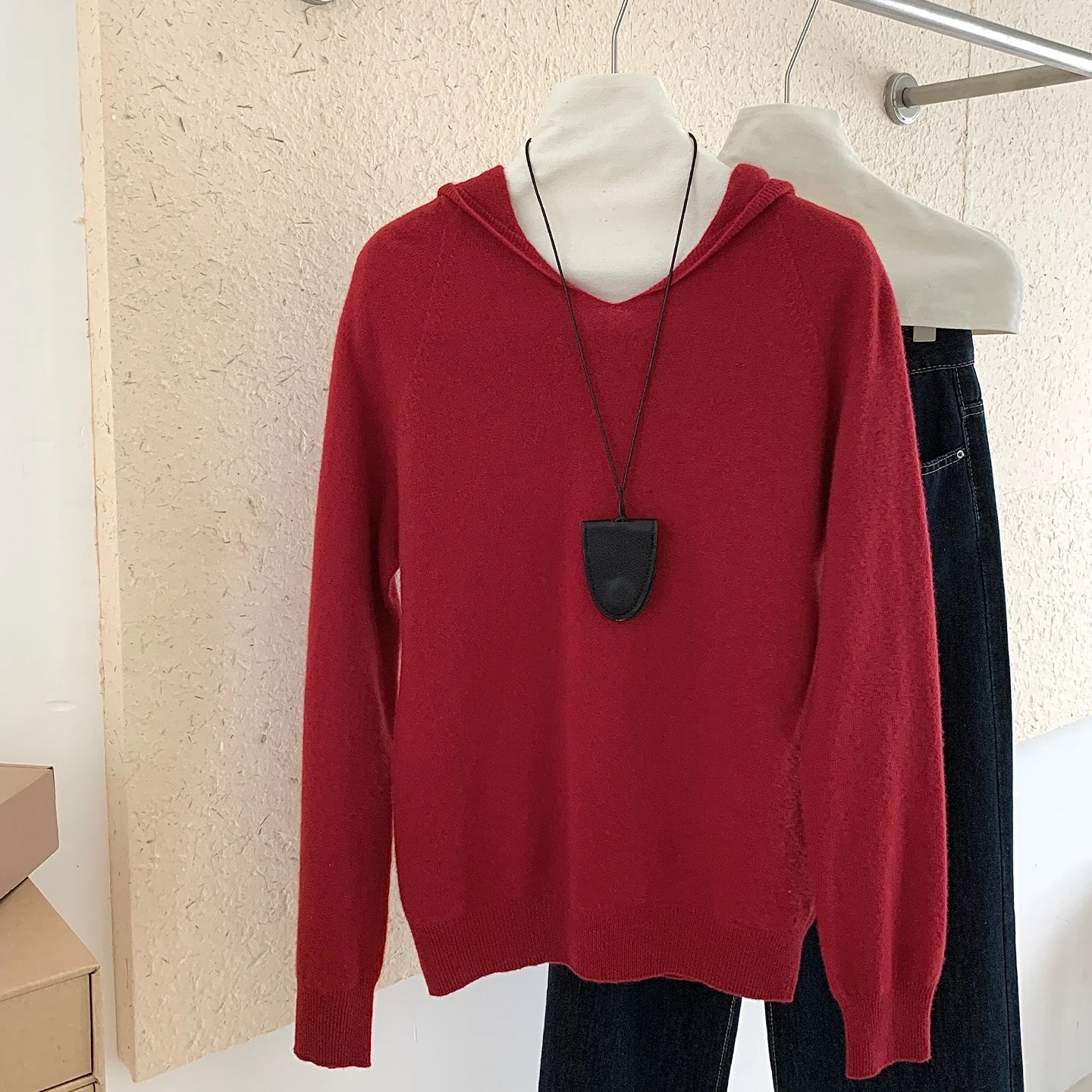 Women’s 100% Wool Hooded Sweater