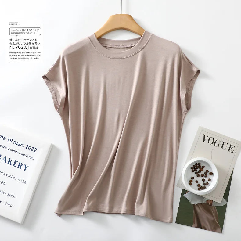 Women’s Pure Cotton Short Sleeve Sleep Top