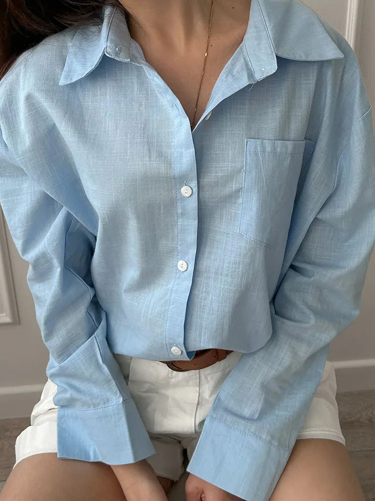 Oversized Cotton-Linen Shirt