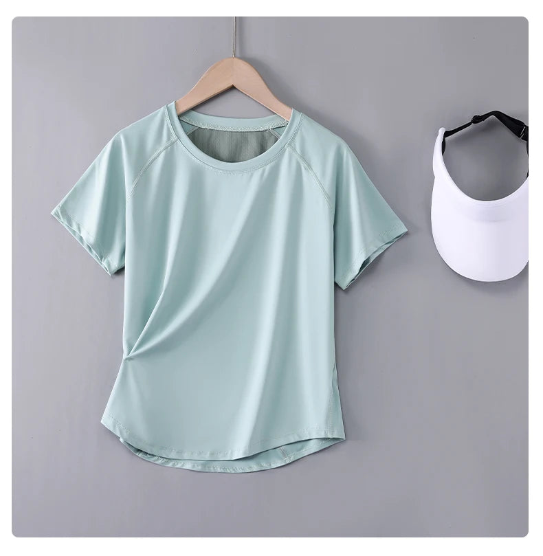 Quick Dry Sports T Shirt Loose Fit Summer Training Top