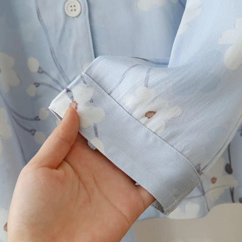 Women’s Cotton-Silk Pajama Set