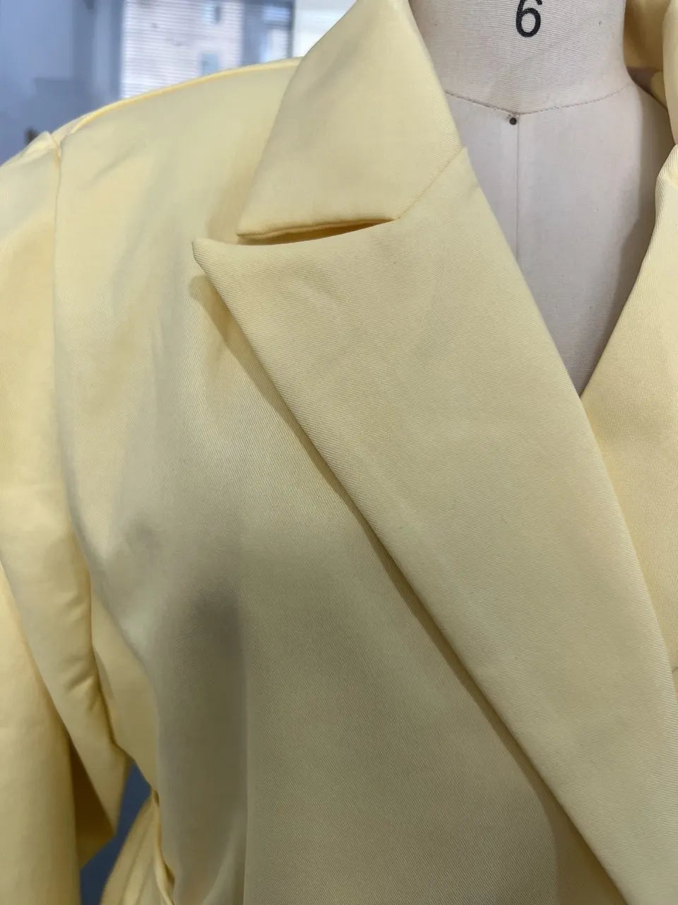 Lace-Up Lapel Suit Jacket