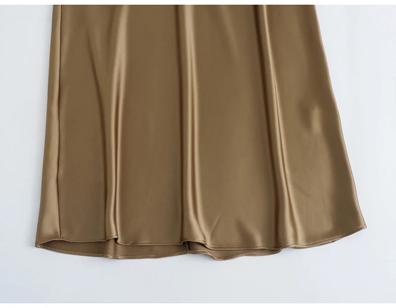 Elegant Satin Maxi Dress