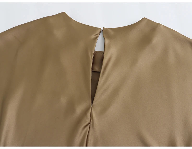 Elegant Satin Maxi Dress