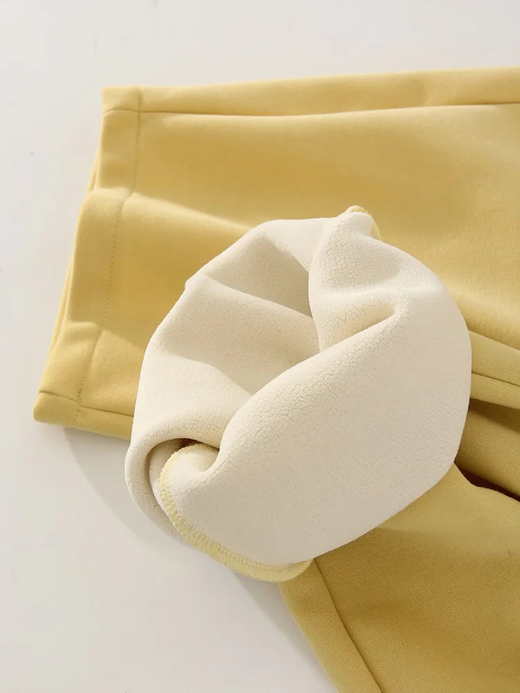 Wide-Leg Fleece Sweatpants