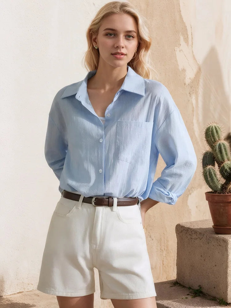 Oversized Cotton-Linen Shirt