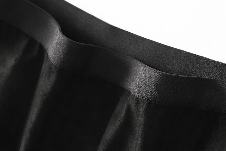 High Waist Suede A-Line Skirt