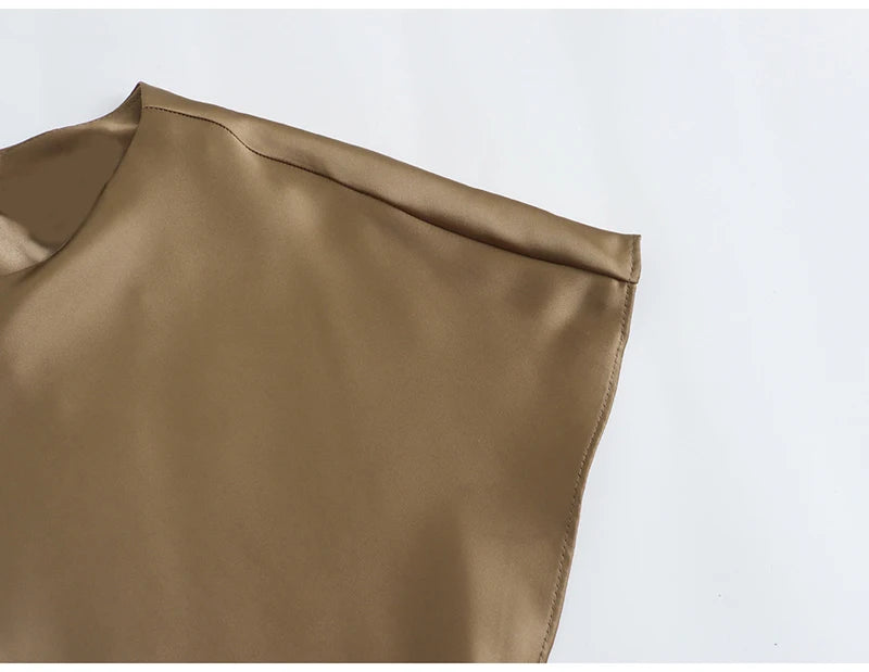 Elegant Satin Maxi Dress